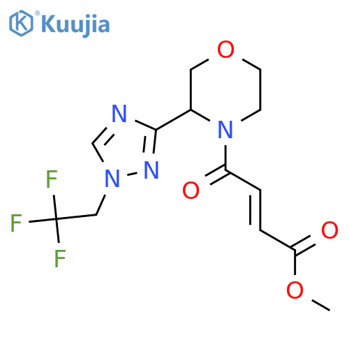 Methyl 4-oxo-4-[3-[1-(2,2,2-trifluoroethyl)-1H-1,2,4-triazol-3-yl]-4-morpholinyl]-2-butenoate structure