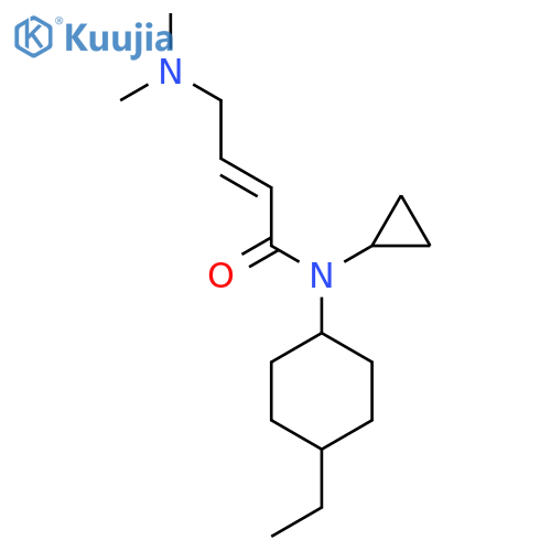(2E)-N-cyclopropyl-4-(dimethylamino)-N-(4-ethylcyclohexyl)but-2-enamide structure