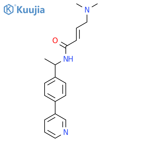 (E)-4-(Dimethylamino)-N-[1-(4-pyridin-3-ylphenyl)ethyl]but-2-enamide structure