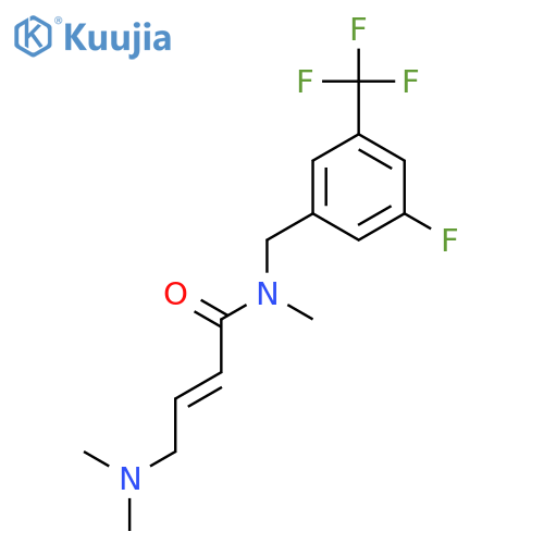 (E)-4-(Dimethylamino)-N-[[3-fluoro-5-(trifluoromethyl)phenyl]methyl]-N-methylbut-2-enamide structure