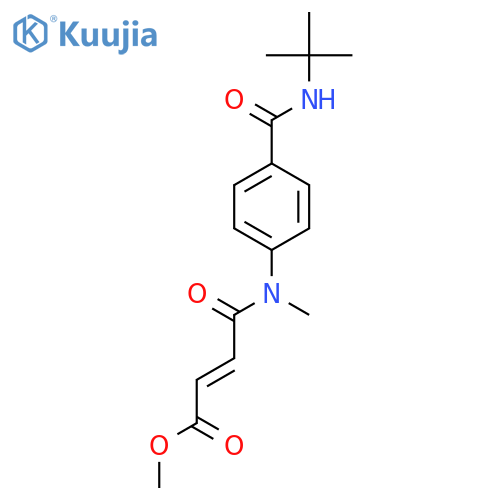 Methyl (E)-4-[4-(tert-butylcarbamoyl)-N-methylanilino]-4-oxobut-2-enoate structure