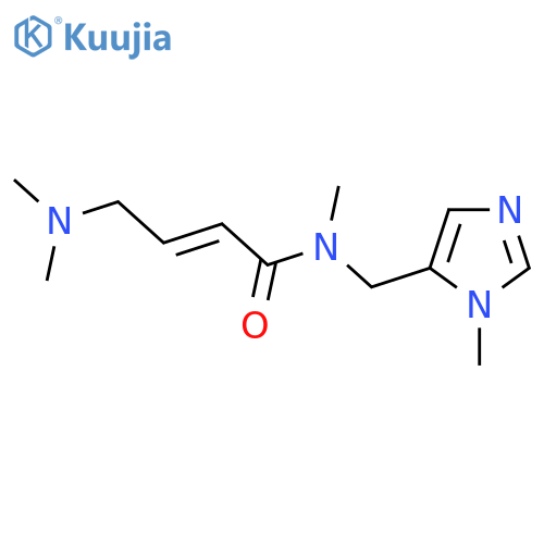 (2E)-4-(dimethylamino)-N-methyl-N-(1-methyl-1H-imidazol-5-yl)methylbut-2-enamide structure