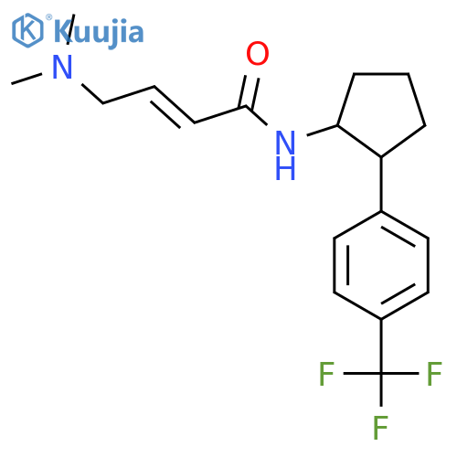 (E)-4-(Dimethylamino)-N-[2-[4-(trifluoromethyl)phenyl]cyclopentyl]but-2-enamide structure