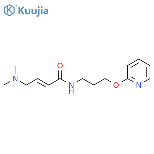 (2E)-4-(dimethylamino)-N-3-(pyridin-2-yloxy)propylbut-2-enamide structure