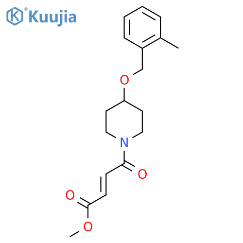 Methyl (E)-4-[4-[(2-methylphenyl)methoxy]piperidin-1-yl]-4-oxobut-2-enoate structure