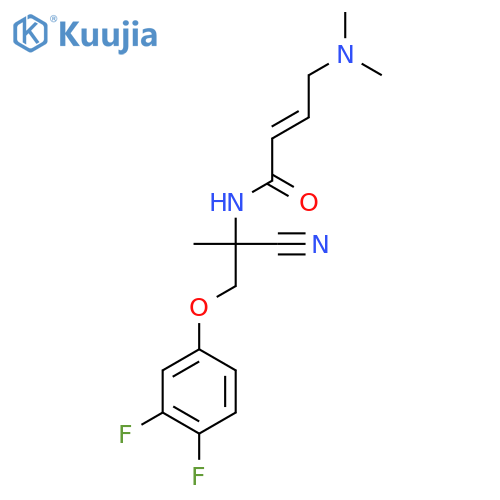 (2E)-N-[1-cyano-2-(3,4-difluorophenoxy)-1-methylethyl]-4-(dimethylamino)but-2-enamide structure