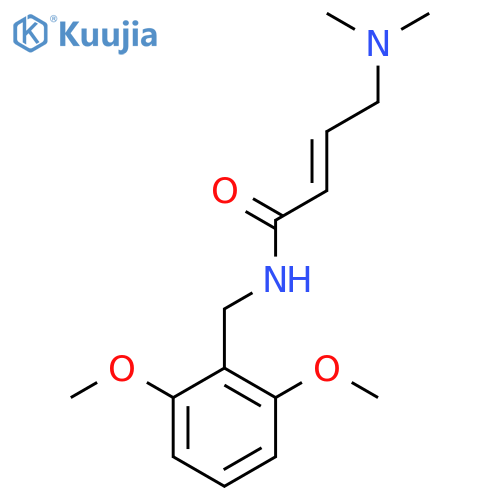 (2E)-N-(2,6-dimethoxyphenyl)methyl-4-(dimethylamino)but-2-enamide structure