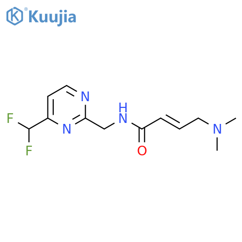 (2E)-N-{4-(difluoromethyl)pyrimidin-2-ylmethyl}-4-(dimethylamino)but-2-enamide structure