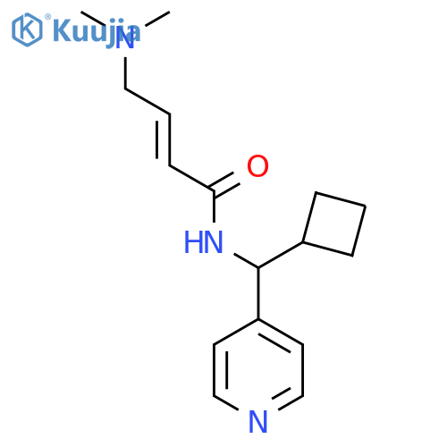 (2E)-N-cyclobutyl(pyridin-4-yl)methyl-4-(dimethylamino)but-2-enamide structure