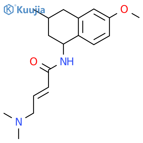 (2E)-4-(dimethylamino)-N-(6-methoxy-3-methyl-1,2,3,4-tetrahydronaphthalen-1-yl)but-2-enamide structure