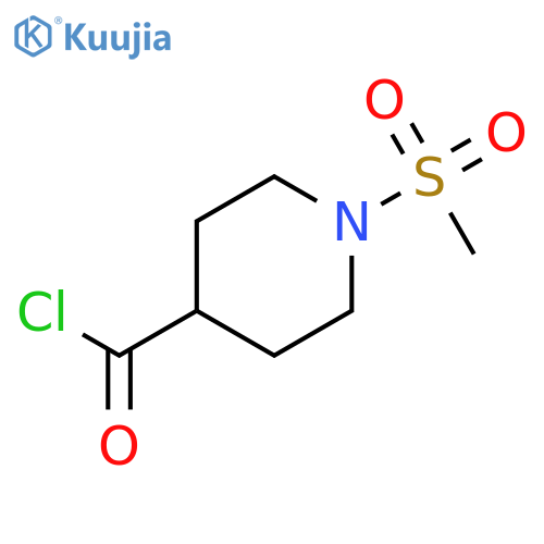 1-(methylsulfonyl)piperidine-4-carbonyl chloride structure