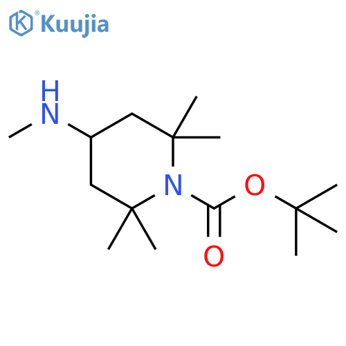 2,2,6,6-Tetramethyl-4-methylamino-piperidine-1-carboxylic acid tert-butyl ester structure