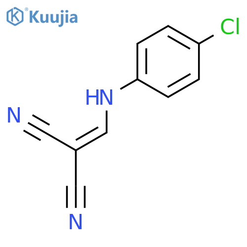 Propanedinitrile, [[(4-chlorophenyl)amino]methylene]- structure