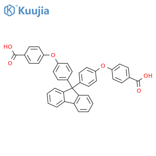Benzoic acid, 4,4'-[9H-fluoren-9-ylidenebis(4,1-phenyleneoxy)]bis- structure