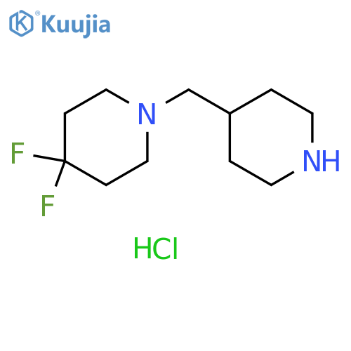 4,4-difluoro-1-(piperidin-4-yl)methylpiperidine dihydrochloride structure