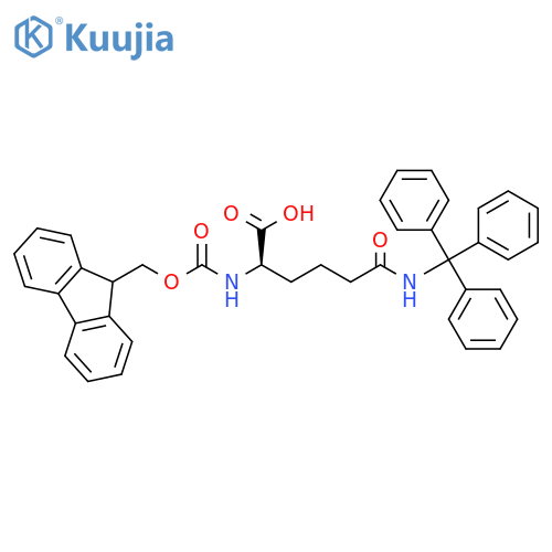 D-Lysine, N2-[(9H-fluoren-9-ylmethoxy)carbonyl]-6-oxo-N6-(triphenylmethyl)- structure