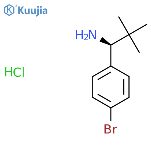 (S)-1-(4-Bromophenyl)-2,2-dimethylpropan-1-amine hydrochloride structure