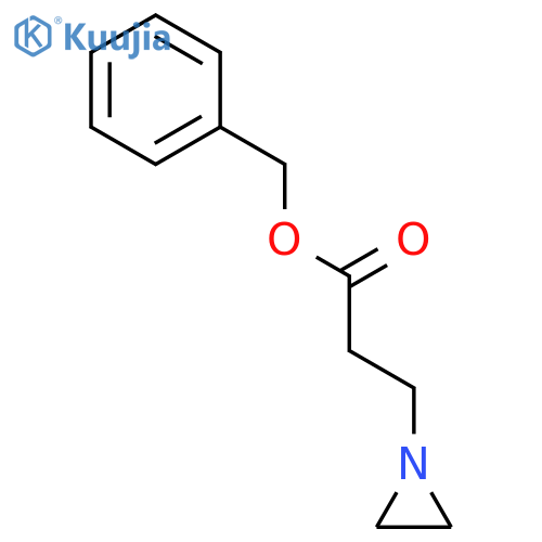 1-Aziridinepropanoicacid, phenylmethyl ester structure