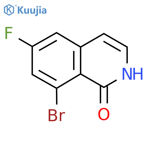 8-Bromo-6-fluoroisoquinolin-1-ol structure