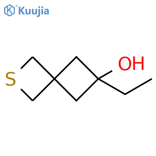 6-ethyl-2-thiaspiro[3.3]heptan-6-ol structure