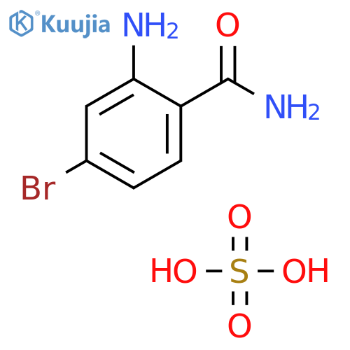 Benzamide, 2-amino-4-bromo-, sulfate (1:1) structure