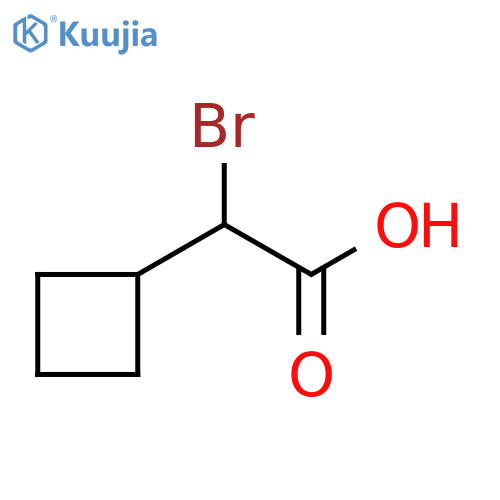 2-bromo-2-cyclobutyl-acetic acid structure