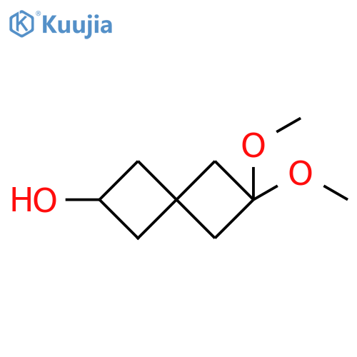 2,2-dimethoxyspiro[3.3]heptan-6-ol structure