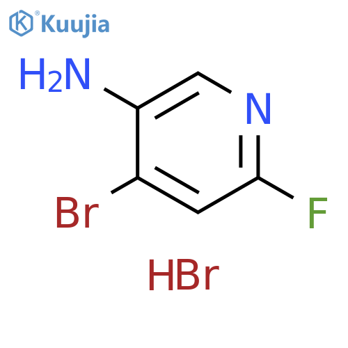 4-bromo-6-fluoro-pyridin-3-amine;hydrobromide structure
