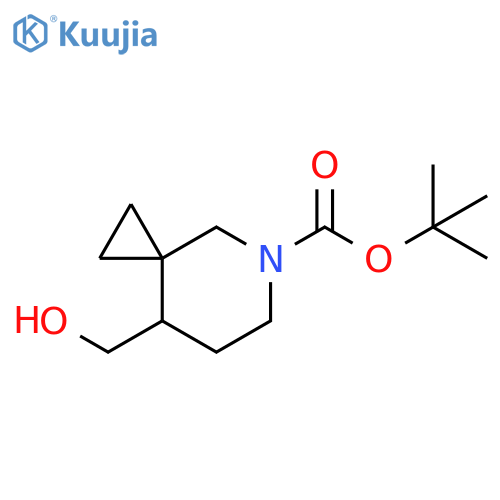 tert-butyl 8-(hydroxymethyl)-5-azaspiro[2.5]octane-5-carboxylate structure