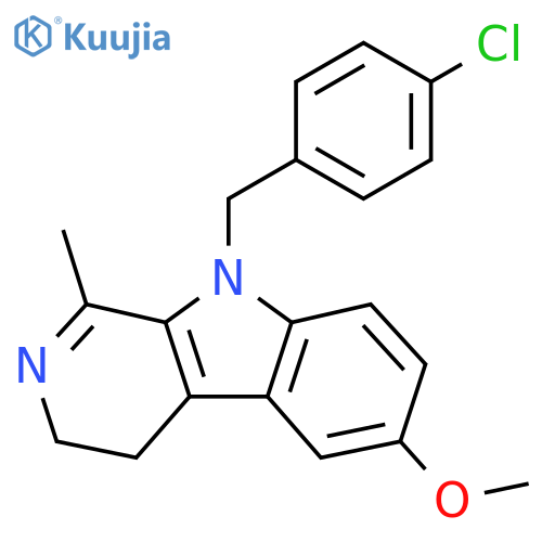 9-(4-Chlorobenzyl)-6- methoxy-1-methyl-4,9-dihydro-3H-pyrido3,4-bindol structure