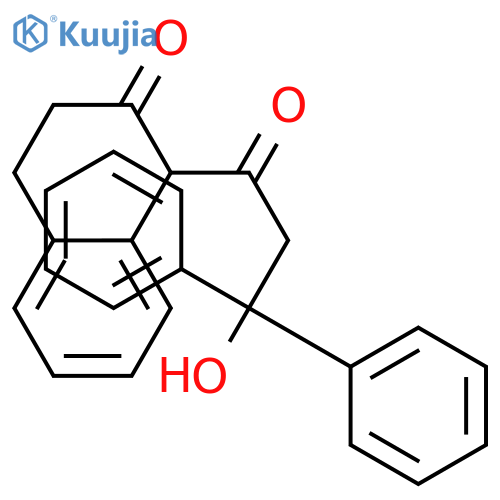 2(1H)-Naphthalenone,3,4-dihydro-1-(3-hydroxy-1-oxo-3,3-diphenylpropyl)- structure