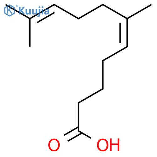 5,9-Undecadienoic acid, 6,10-dimethyl-, (5E)- structure
