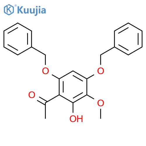Ethanone, 1-[2-hydroxy-3-methoxy-4,6-bis(phenylmethoxy)phenyl]- structure