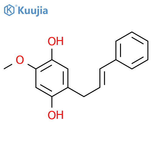1,4-Benzenediol,2-methoxy-5-(3-phenyl-2-propen-1-yl)- structure