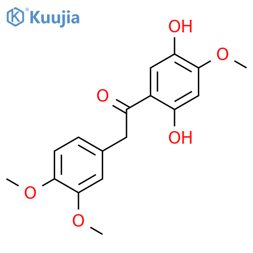 Ethanone, 1-(2,5-dihydroxy-4-methoxyphenyl)-2-(3,4-dimethoxyphenyl)- structure