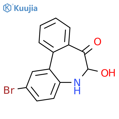 2-bromo-6-hydroxy-5,6-dihydrobenzo[d][1]benzazepin-7-one structure
