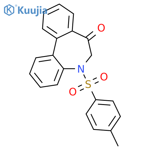 7H-Dibenz[b,d]azepin-7-one, 5,6-dihydro-5-(p-tolylsulfonyl)- structure
