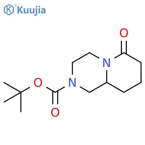 6-Oxo-octahydro-pyrido[1,2-a]pyrazine-2-carboxylic acid tert-butyl ester structure