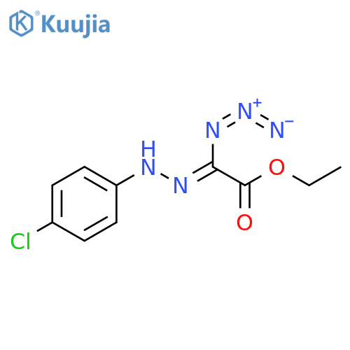 Acetic acid, azido[(4-chlorophenyl)hydrazono]-, ethyl ester structure
