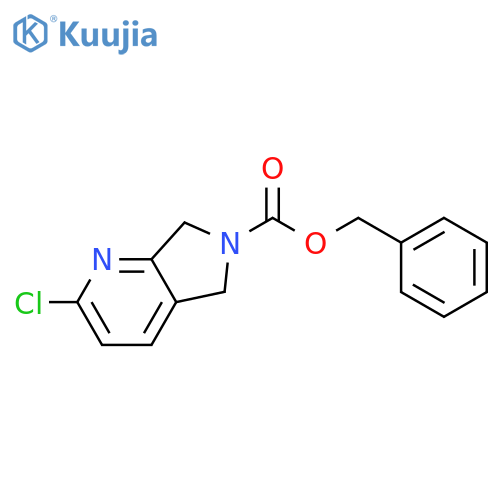 benzyl 2-chloro-5H,6H,7H-pyrrolo3,4-bpyridine-6-carboxylate structure