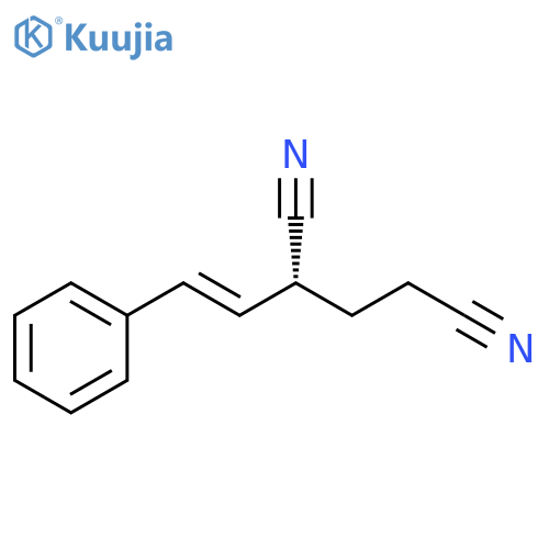 (2R)-2-[(1E)-2-Phenylethenyl]pentanedinitrile structure