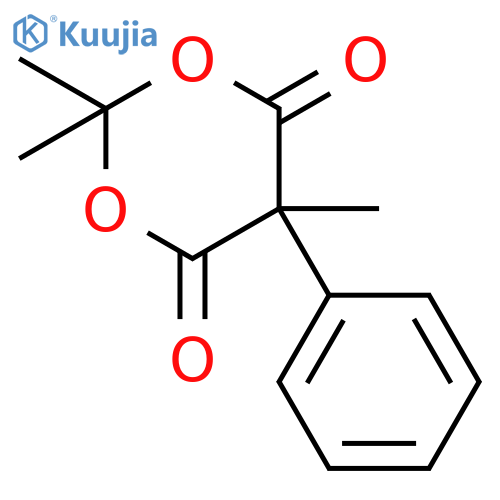 1,3-Dioxane-4,6-dione, 2,2,5-trimethyl-5-phenyl- structure