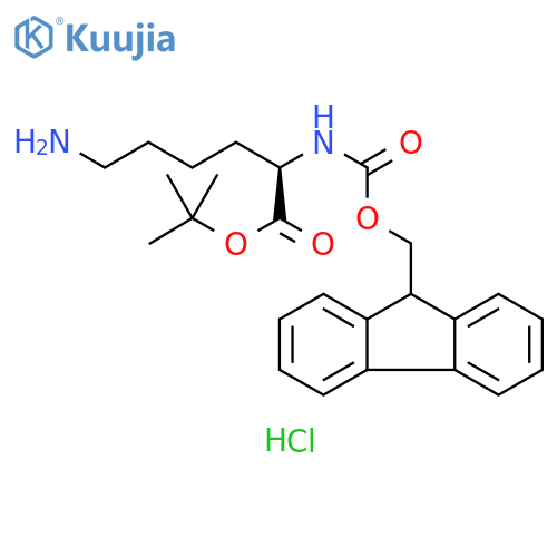 Fmoc-D-Lys-OtBu.HCl structure