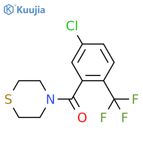 (5-Chloro-2-(trifluoromethyl)phenyl)(thiomorpholino)methanone structure