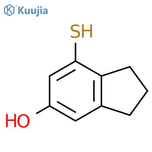 1H-Inden-5-ol, 2,3-dihydro-7-mercapto- structure