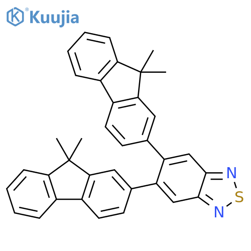 2,1,3-Benzothiadiazole, 5,6-bis(9,9-dimethyl-9H-fluoren-2-yl)- structure