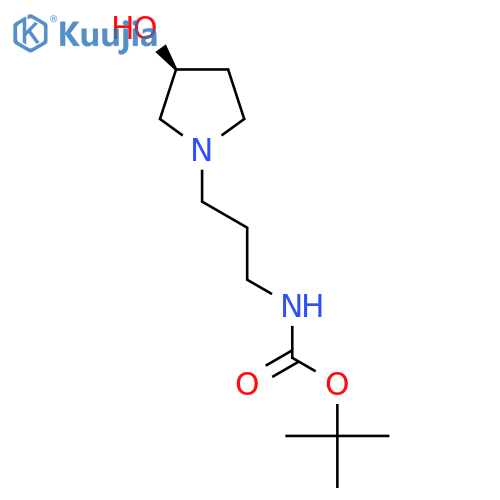 tert-butyl N-{3-[(3S)-3-hydroxypyrrolidin-1-yl]propyl}carbamate structure
