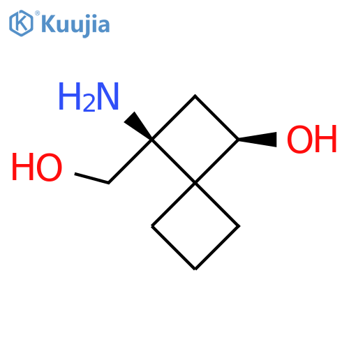 rac-(1R,3S)-3-amino-3-(hydroxymethyl)spiro3.3heptan-1-ol structure