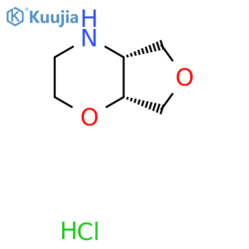 rac-(4aR,7aR)-hexahydro-2H-furo[3,4-b]morpholine hydrochloride structure