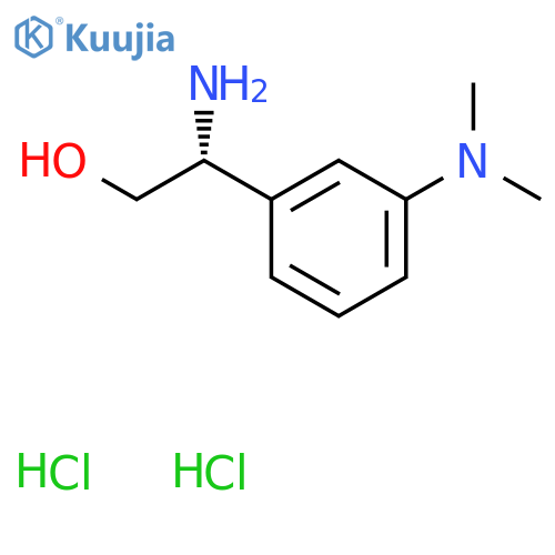 (2R)-2-amino-2-3-(dimethylamino)phenylethan-1-ol dihydrochloride structure